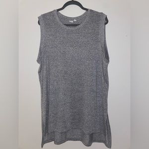 Gap Gray High-low Knit Tank